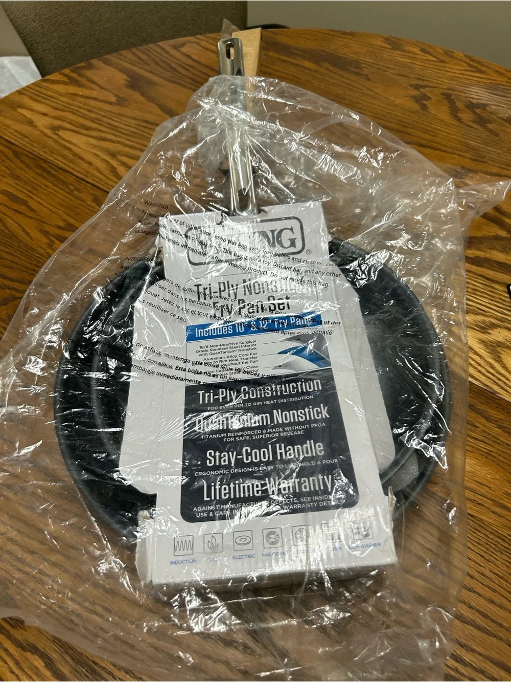 Tri-Ply Nonstick Fry Pan Set - Black